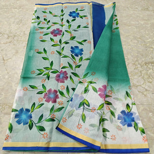 Cotton Kota Hand Brush Paint Saree