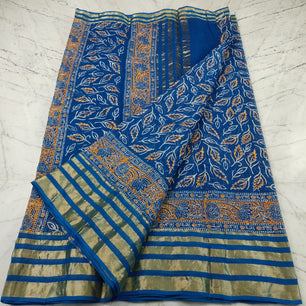 Premium Pure Cotton Kota Doria Printed Saree