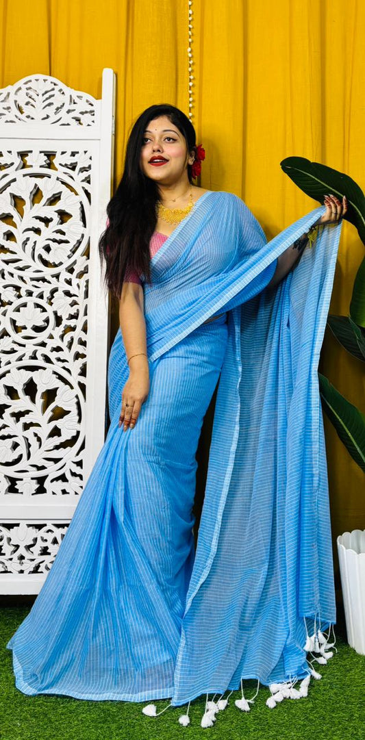 Mulmul Cotton Saree