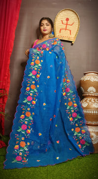 Kota Saree with Embroidery Work