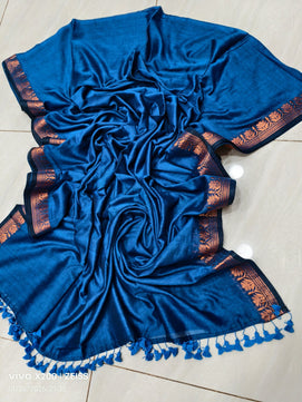Exclusive South Indian Traditional Maheshwari Cotton Saree