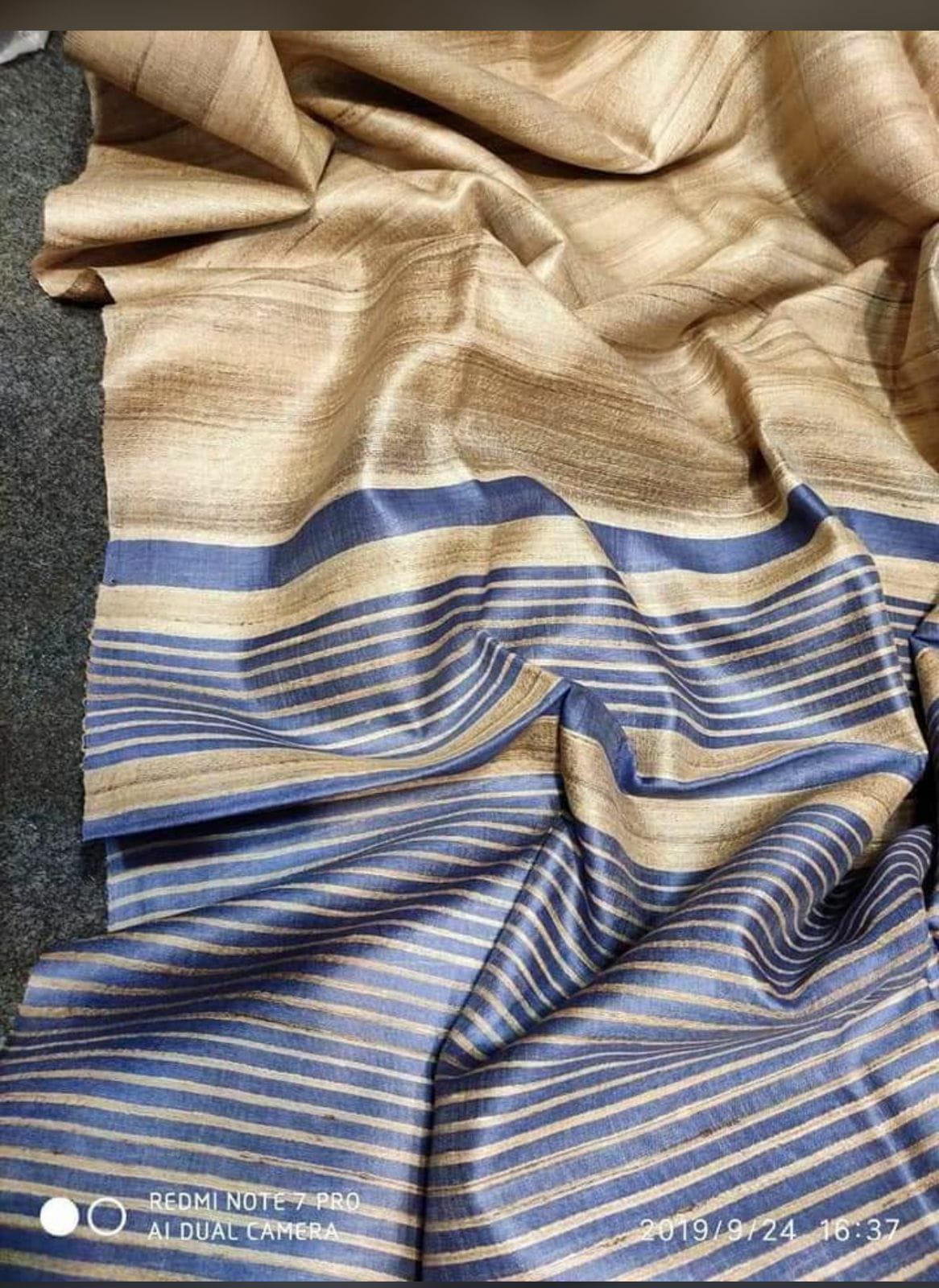 Tussar Ghicha Silk Saree