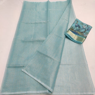 Kota Doria Digital Print Saree