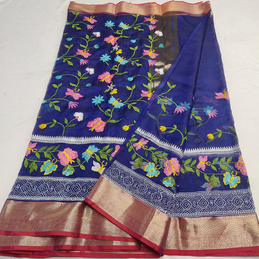 Kota Doria Soft Silk Saree