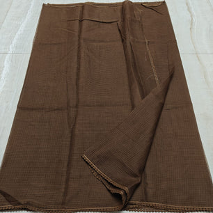 Kota Doria Saree with Crochet Lace