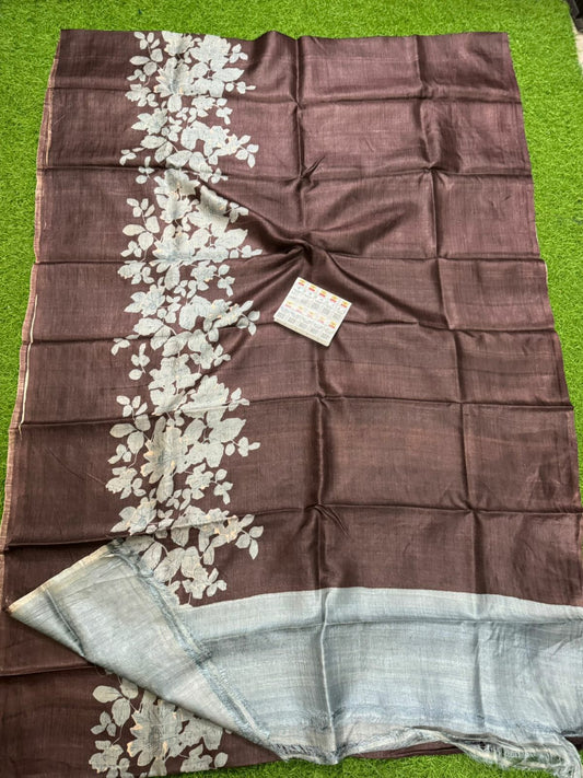 Pure Tussar Silk Saree