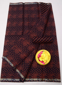 Kota Doria Bandhej Leheriya Saree