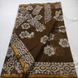 Pure Cotton Kota Doria Printed Saree
