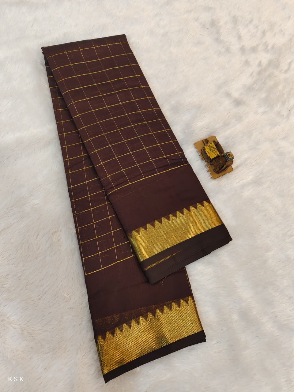 Mangalagiri Check Saree
