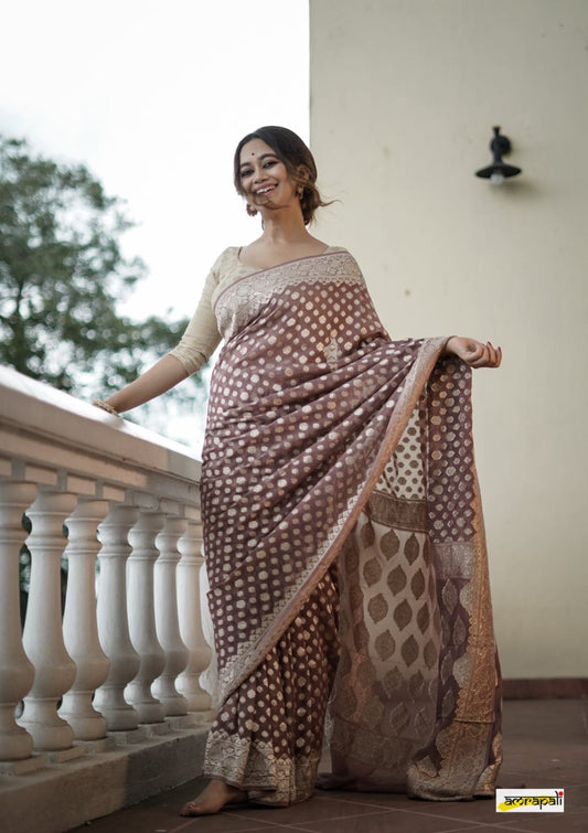 Raw Mango Silk Saree
