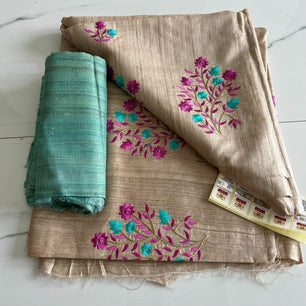 Tussar Ghicha Silk Saree