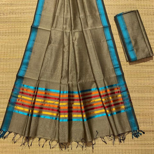 Maheshwari Design Cotton Silk Saree