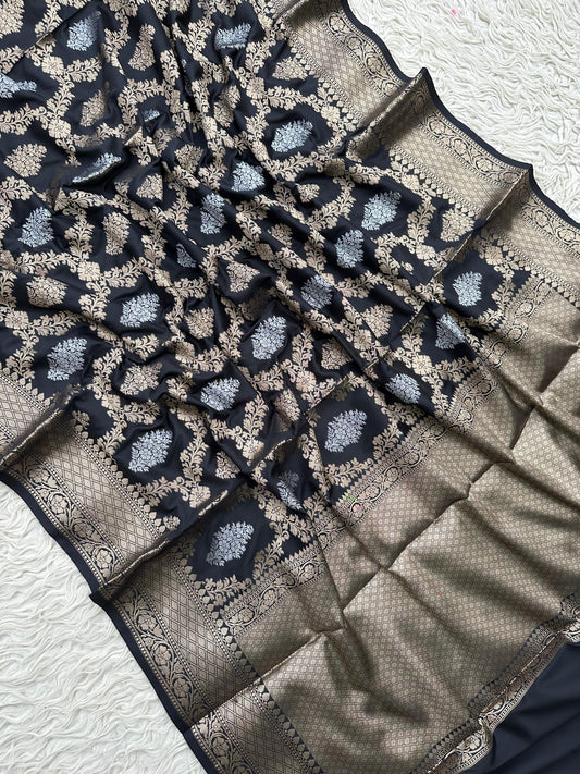 Classic Banarasi Katan Silk Saree with Rich Zari Weave
