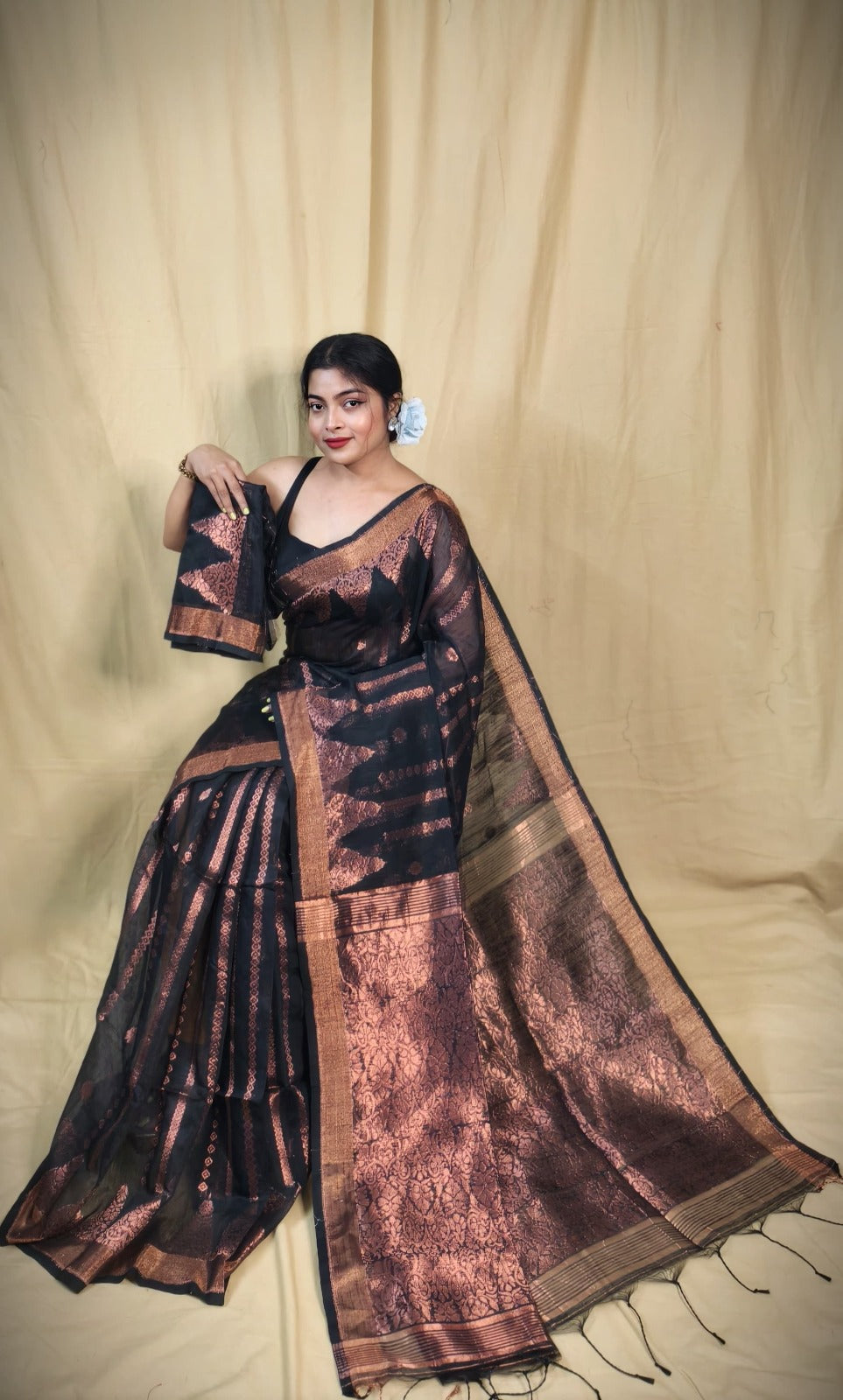 Cotton Silk Jamdani Saree
