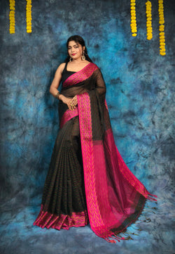 Handloom Kantha Stitch Saree