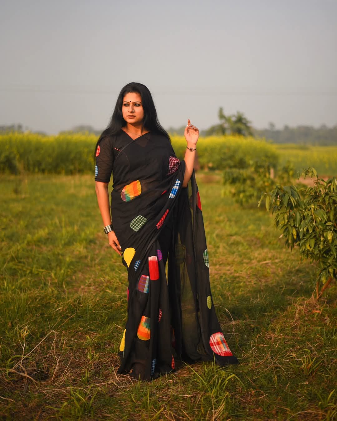 Exclusive Gamcha Ball Work Saree – New Trending Design