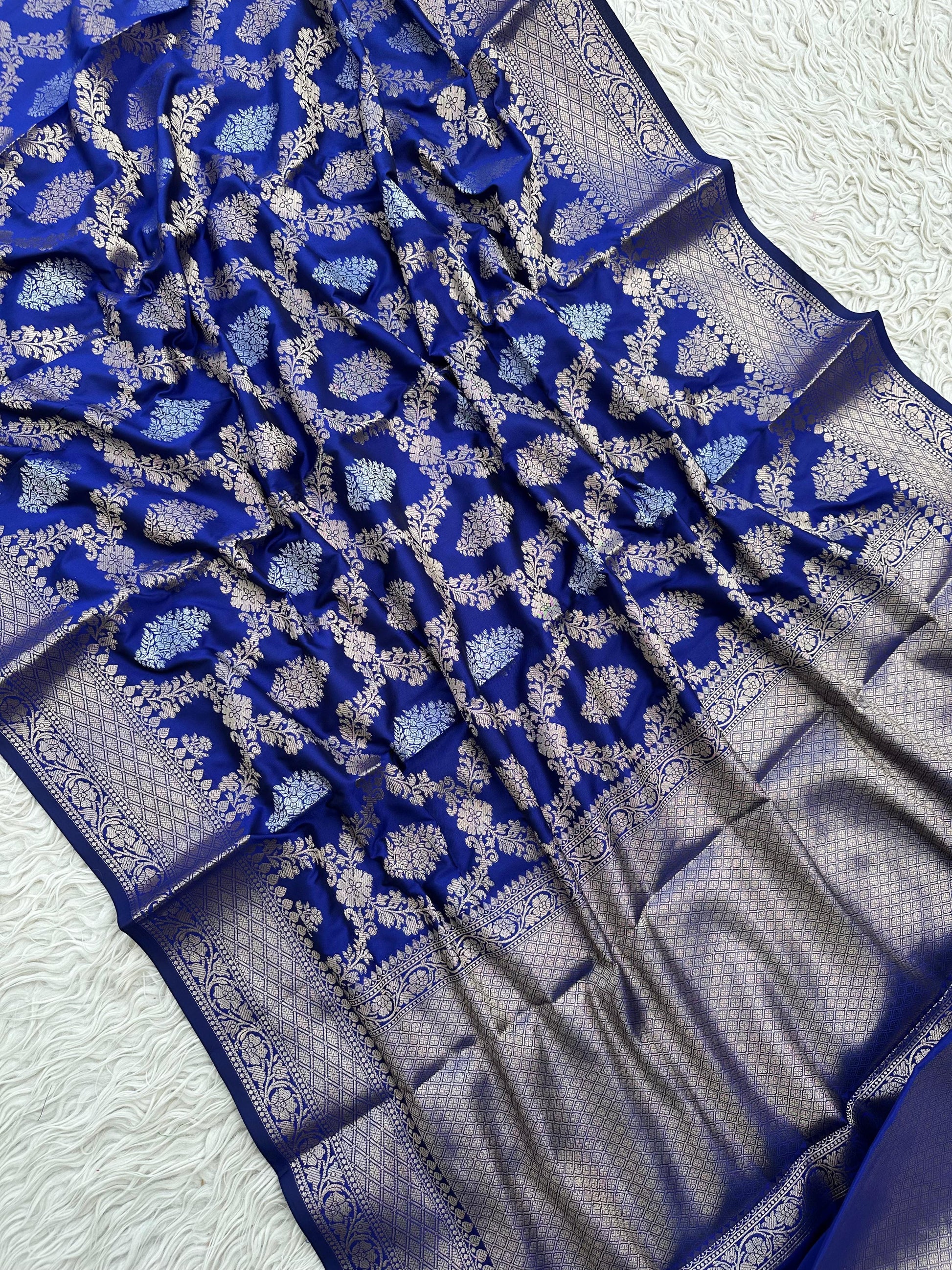Classic Banarasi Katan Silk Saree with Rich Zari Weave