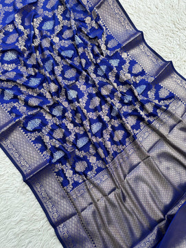 Classic Banarasi Katan Silk Saree with Rich Zari Weave