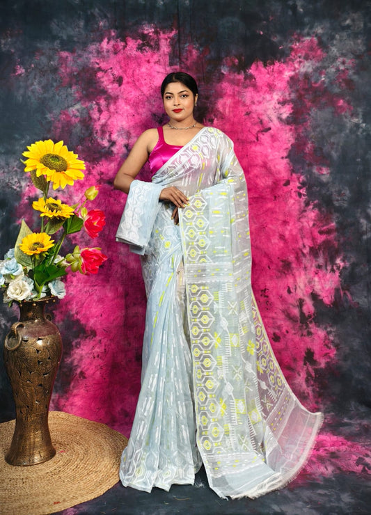 Exclusive Puja Special Jamdani Saree