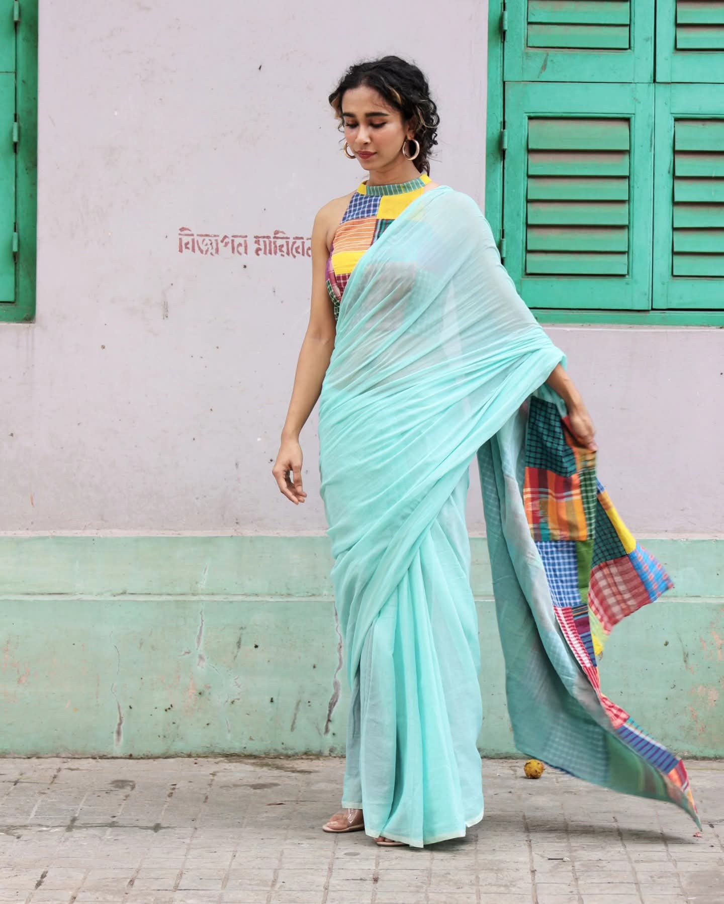 Mulmul Cotton Saree- Mixmatch Box Design