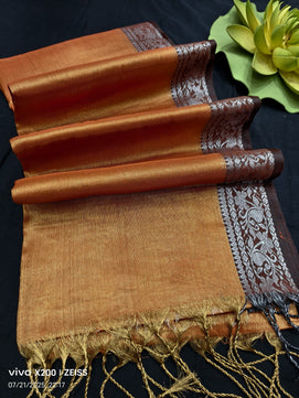 Traditional South Indian Border Tissue Cotton Saree