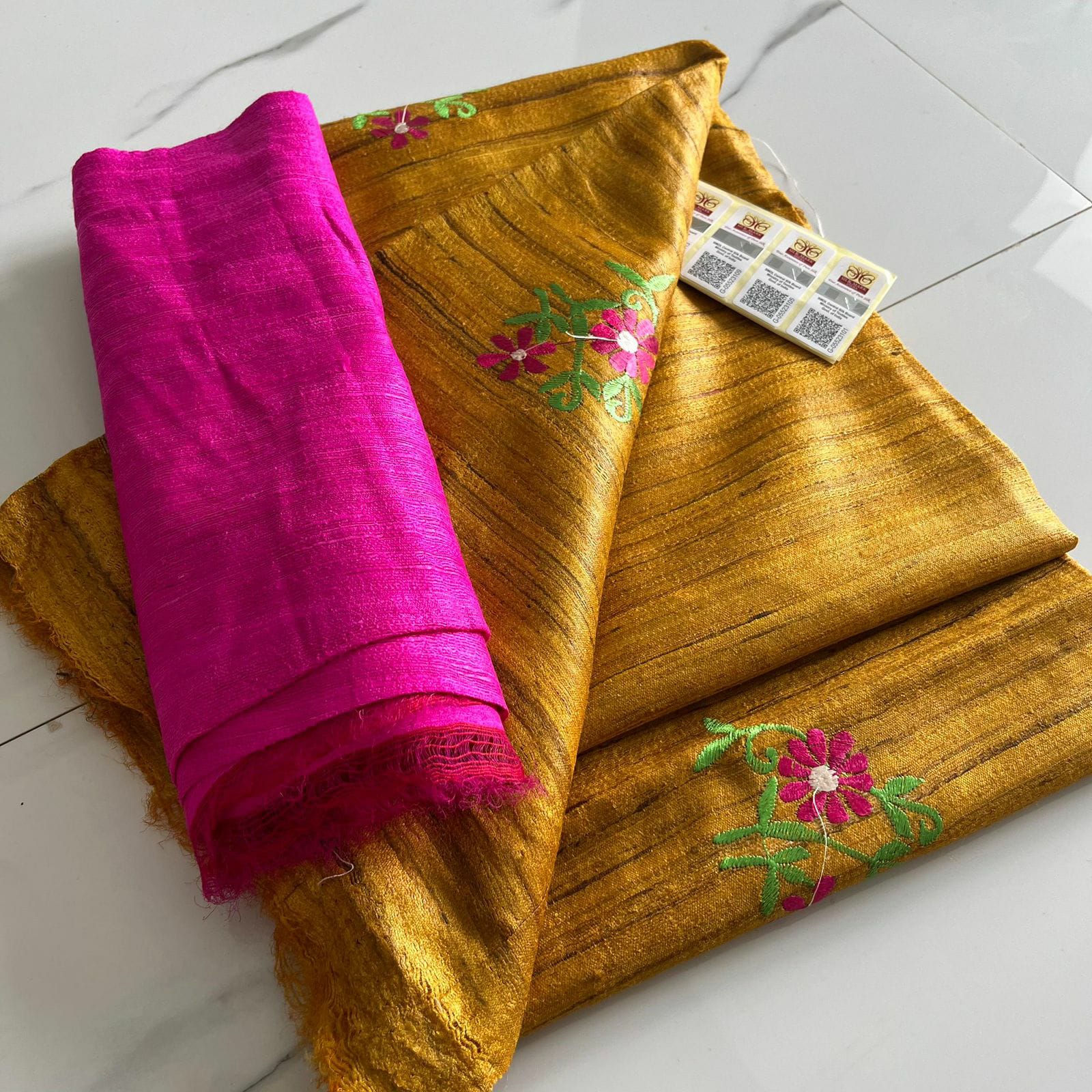 Tussar Ghicha Silk Saree