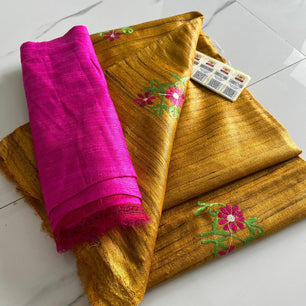 Tussar Ghicha Silk Saree
