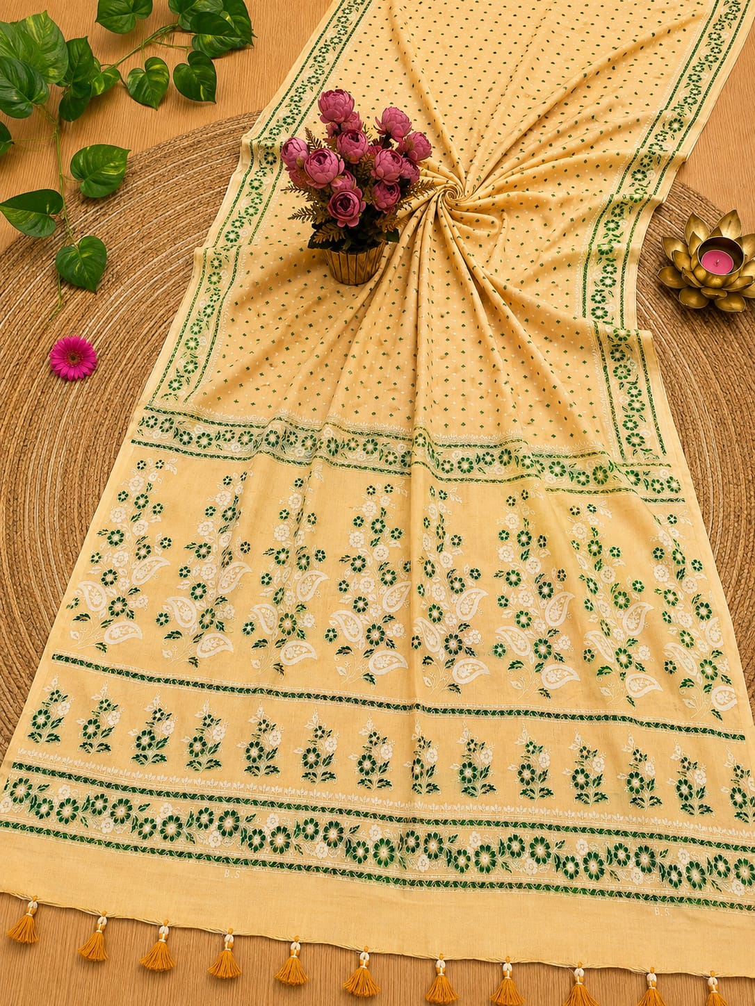 Cotton Multicoloured Printed Saree