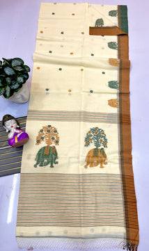 Pure Cotton Handwoven Saree