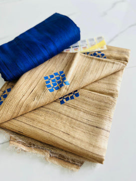Tussar Ghicha Silk Saree