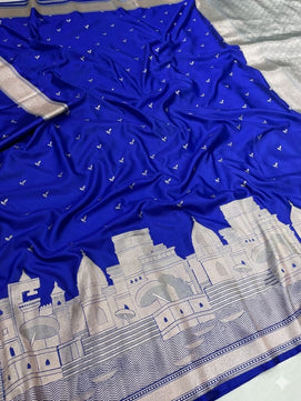Mashru Katan Silk Ganga Ghat Saree
