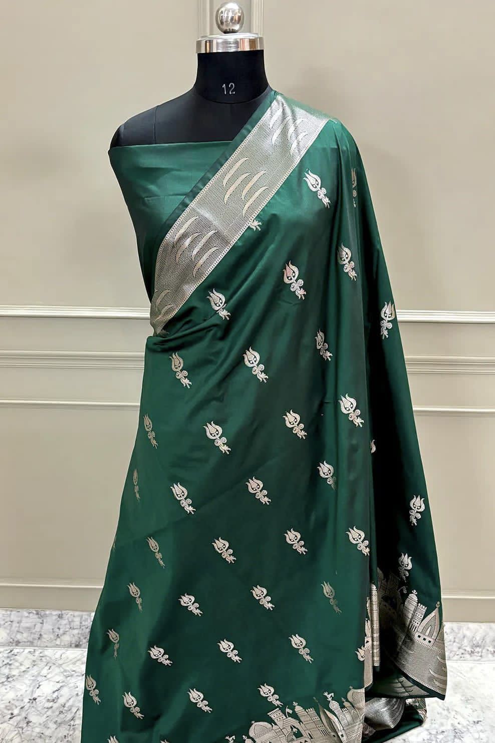 Double Katan Soft Silk Saree