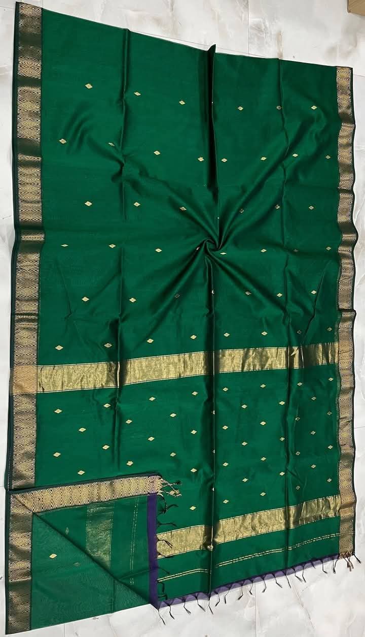 Maheshwari Cotton Silk Handloom Saree