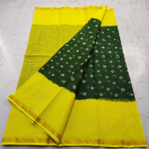 Pure Cotton Kota Doria Hand-Dyed Saree