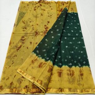 Pure Cotton Kota Doria Hand-Dyed Saree