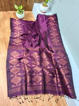 Linen by Linen Handwoven Saree