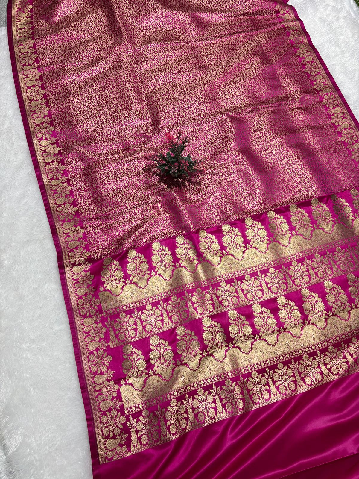 Brocade Mashru Katan Silk Saree