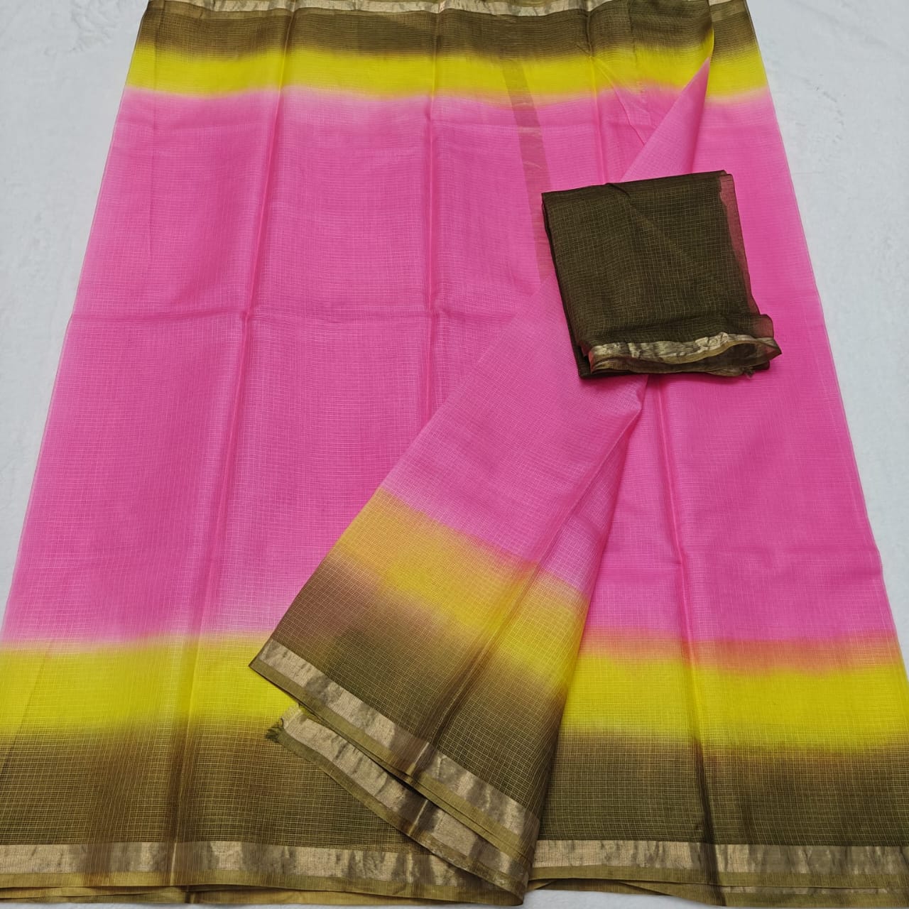 Kota Doria Pure Silk Saree