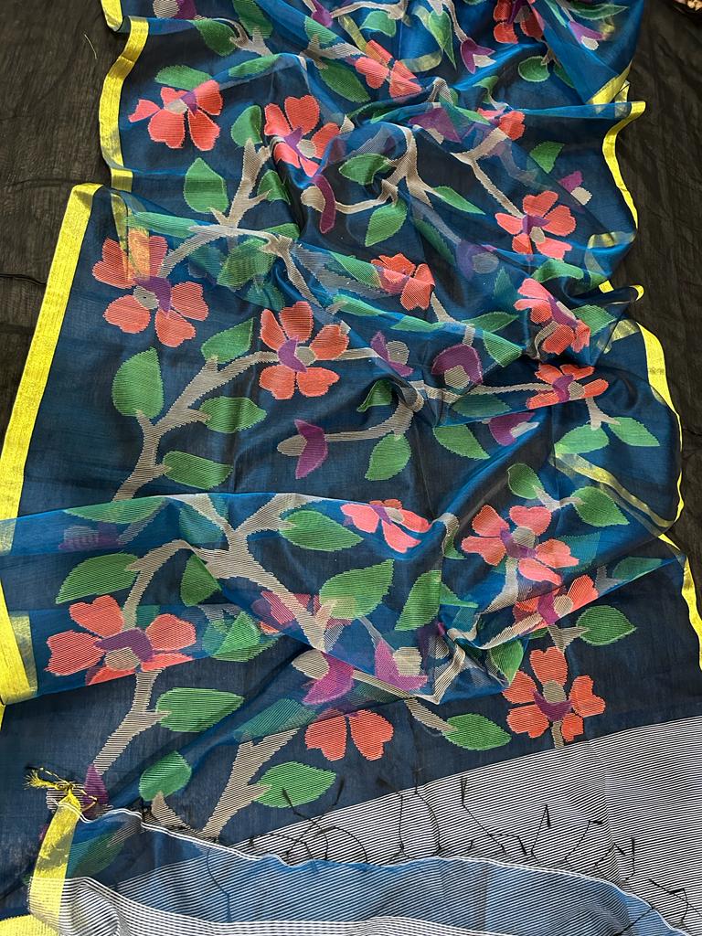 Rasome Muslin Jamdani Saree