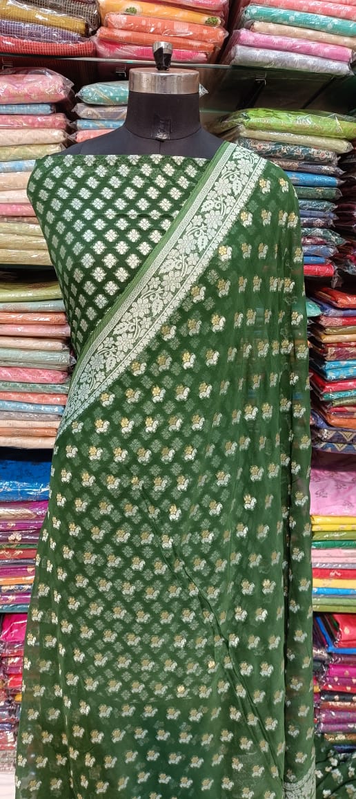 Banarasi Pure Viscose Georgette Saree
