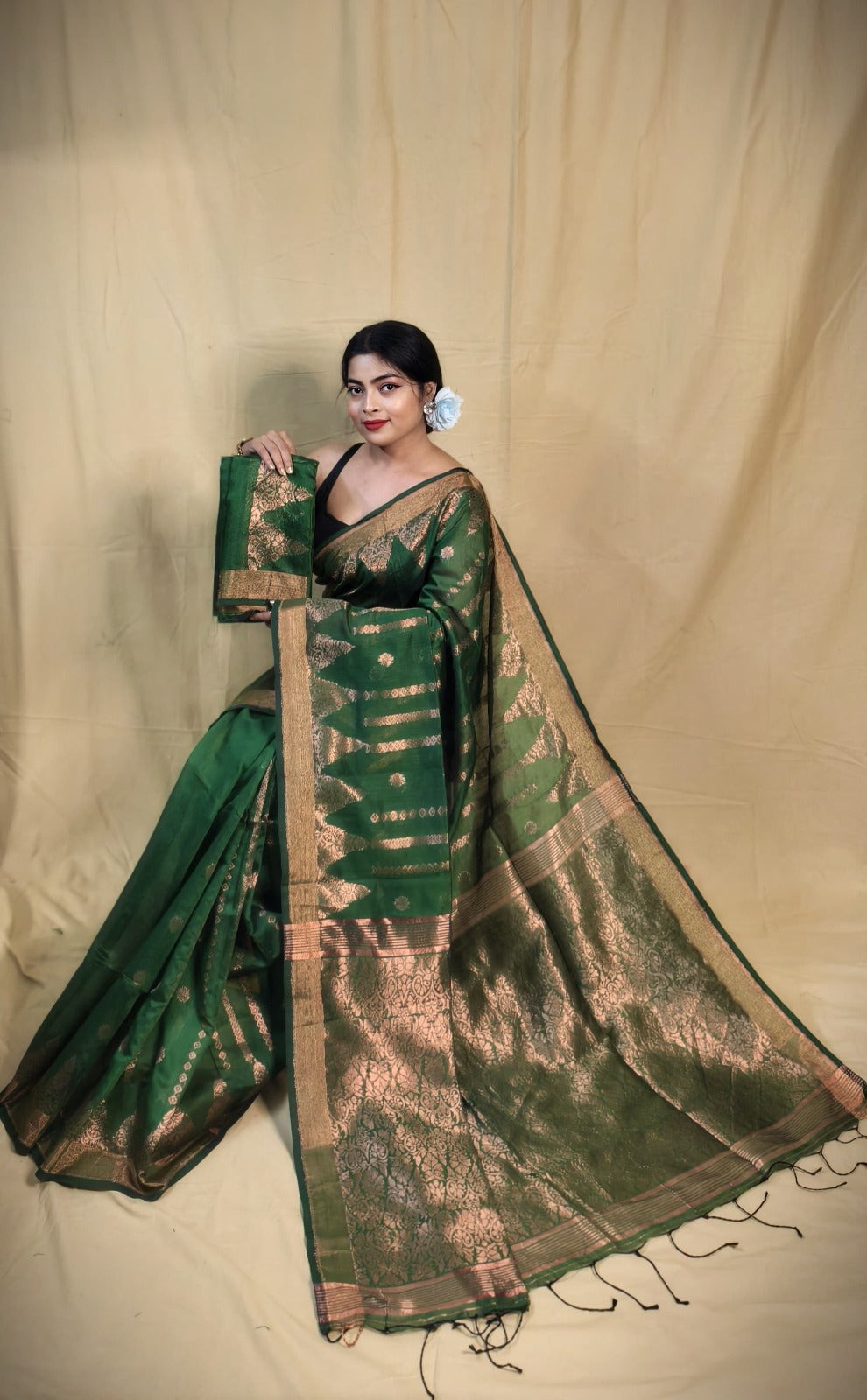 Cotton Silk Jamdani Saree