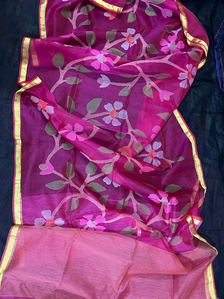 Rasome Muslin Jamdani Saree