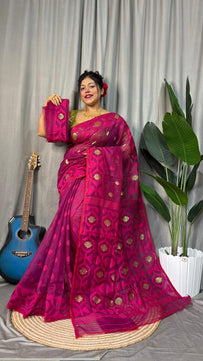 Dhakai Jamdani Saree