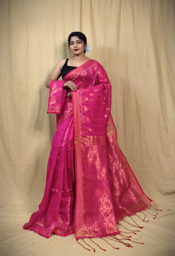 Cotton Silk Jamdani Saree