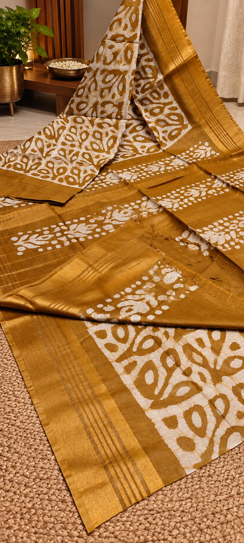 Exclusive Linen Maheshwari Saree