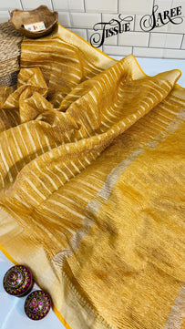 Crushed Tissue Saree