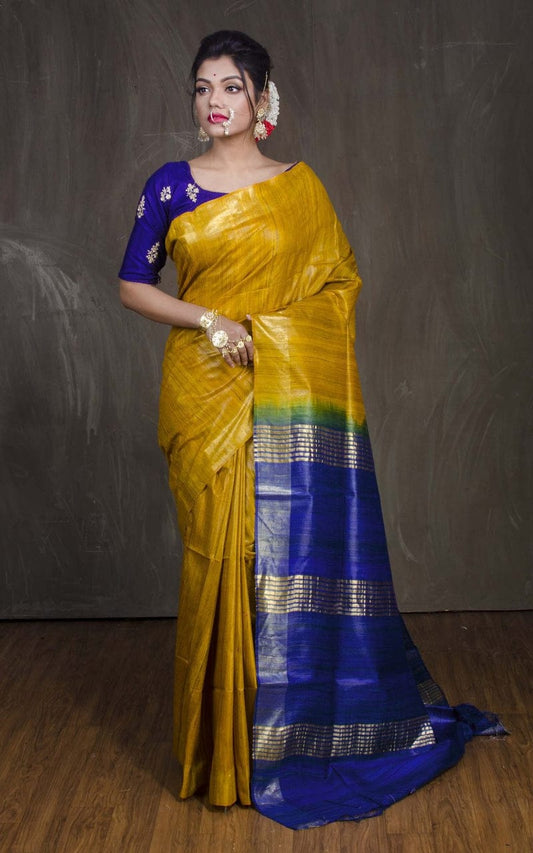 Tussar Ghicha Silk Saree