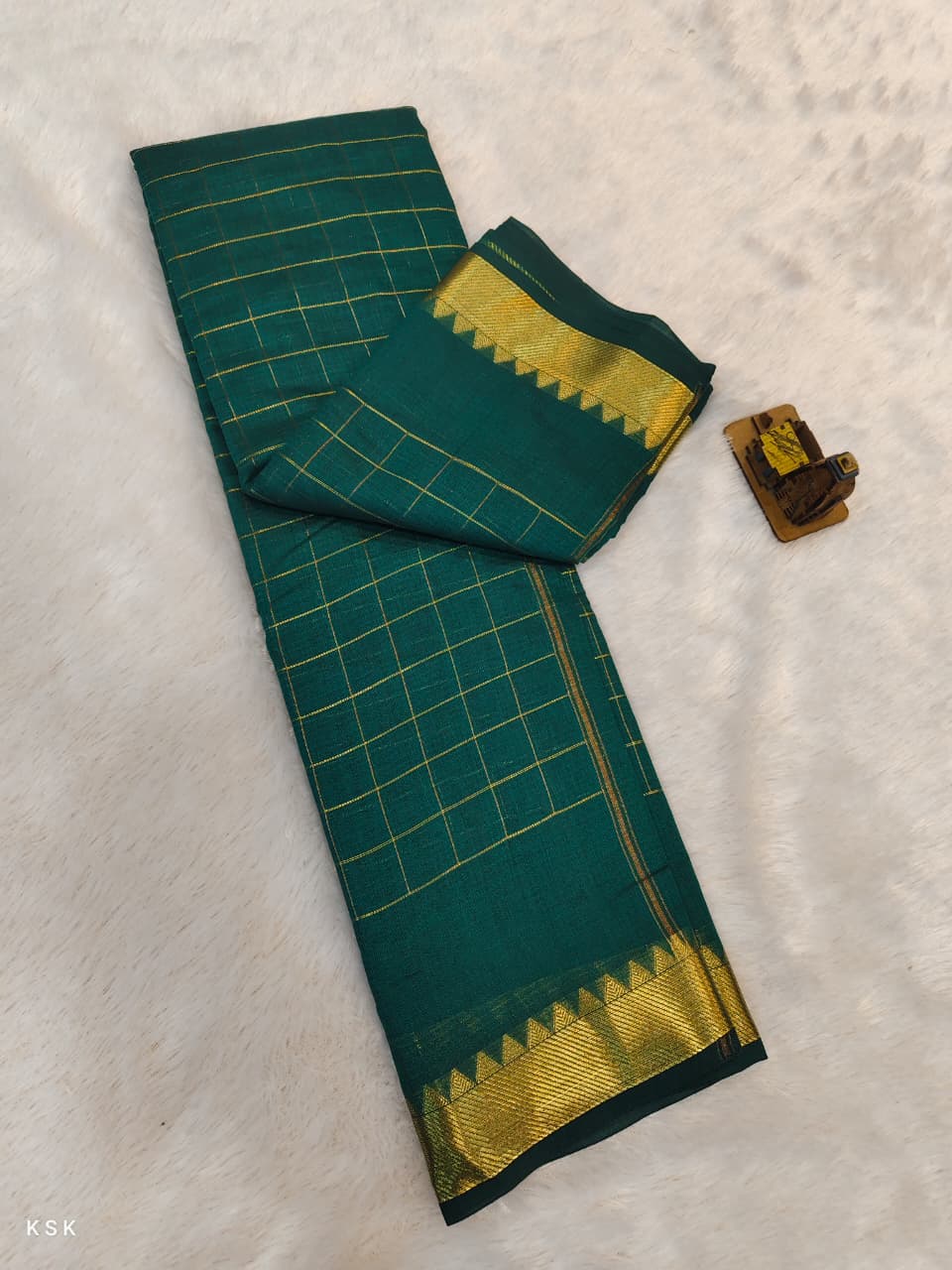 Mangalagiri Check Saree