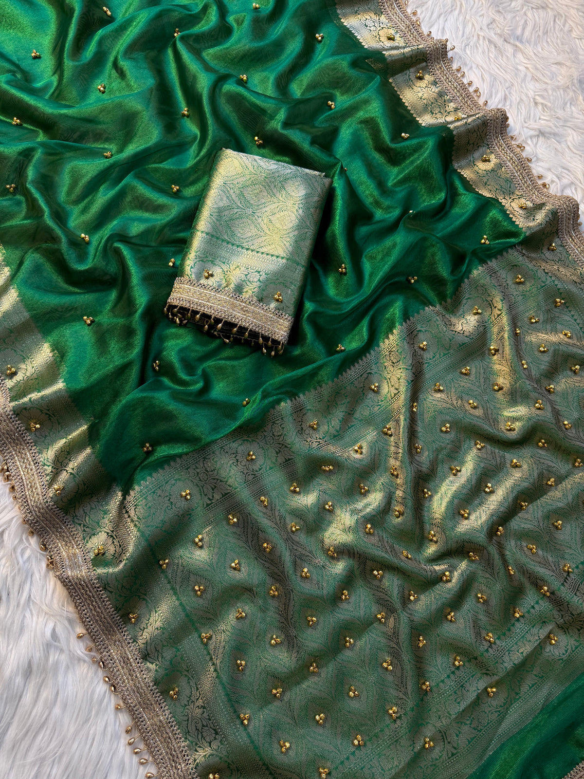 Tissue Ghungru Saree