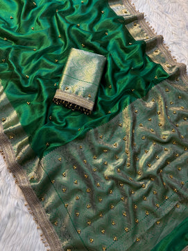 Tissue Ghungru Saree